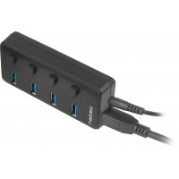 Hub USB 3.0 Natec Mantis 2 4-Porty Z Włącznikiem+Zasilacz