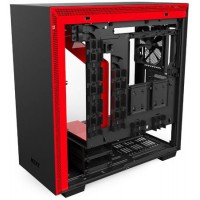 Obudowa Nzxt H700 Midi Tower Z Oknem Bez Zasilacza Czarno-Czerwona