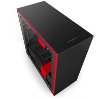 Obudowa Nzxt H700 Midi Tower Z Oknem Bez Zasilacza Czarno-Czerwona