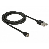 Kabel USB Magnetyczny Bez Końcówki 2.0 1.1m Czarny Delock