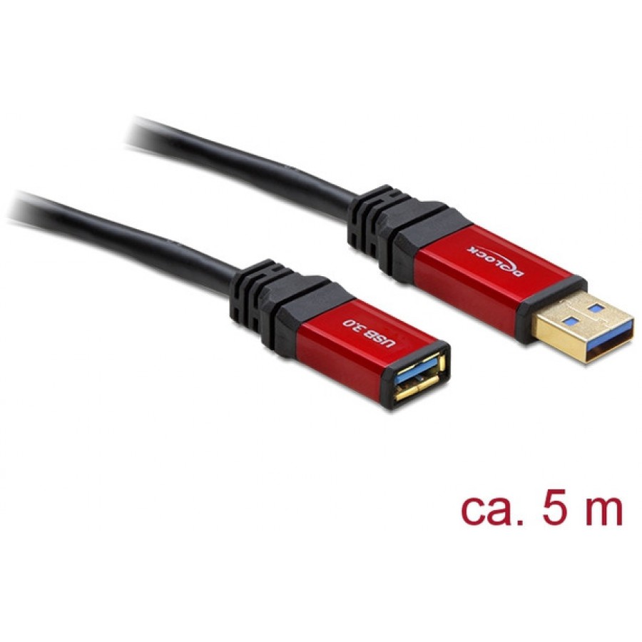 Kabel Przedłużacz USB-A M/F 3.0 5m Premium Delock