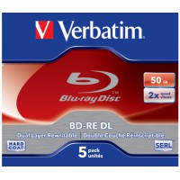 BD-RE Verbatim 50GB X2 5 Jewel Case