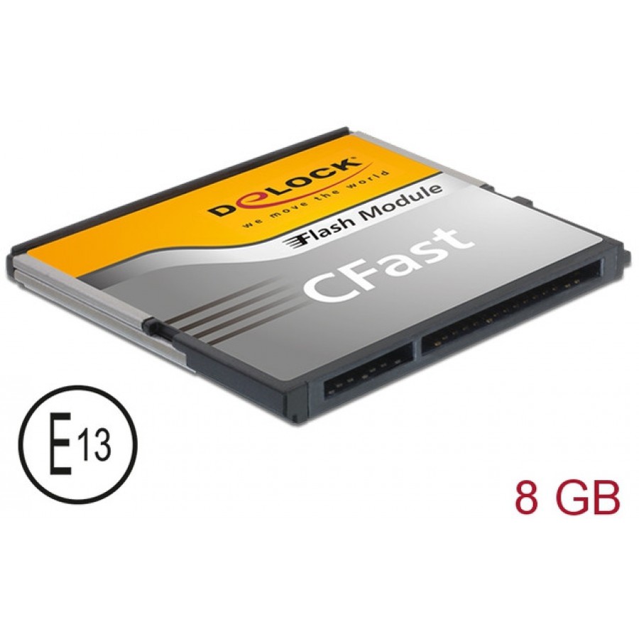 Karta Pamięci Delock CFast Flash 8GB Sata 6Gb/s Typ Mlc