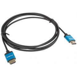 Kabel HDMI M/M V2.0 0.5m Czarny 4k Slim Lanberg