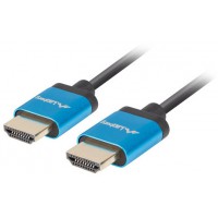 Kabel HDMI M/M V2.0 0.5m Czarny 4k Slim Lanberg