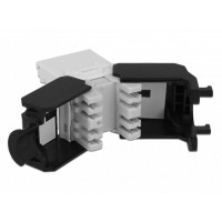 Moduł Keystone Gniazdo RJ45->Lsa Stp Kat.6a Do Puszki Montażowej Czarny Dust Cover Delock