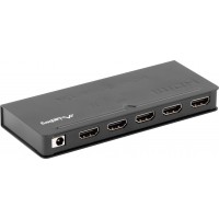 Splitter Video Lanberg HDMI->4x HDMI 4k Czarny +Zasilacz