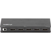 Splitter Video Lanberg HDMI->4x HDMI 4k Czarny +Zasilacz