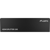 Splitter Video Lanberg HDMI->8x HDMI 4k Czarny +Zasilacz