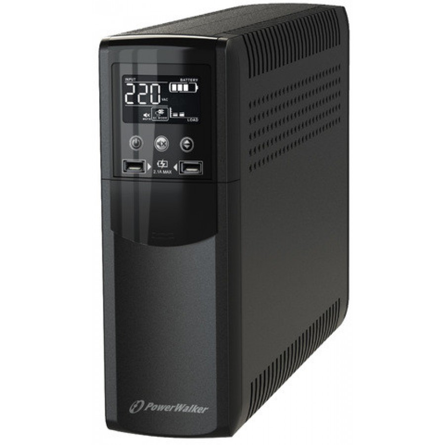 UPS Powerwalker Line-Interactive CSW 1000VA 4x Fr Out, RJ11/RJ45 In/Out, USB, 2x USB Ładowarka