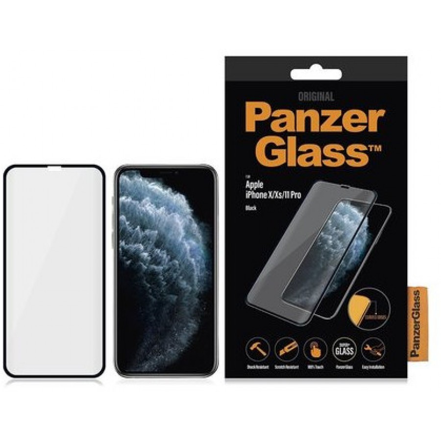 Szkło Hartowane Panzerglass Do Iphone X/Xs/11 Pro Czarny