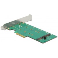 Karta PCI Express->2x M.2 Key B Raid + Śledź Low Profile Delock