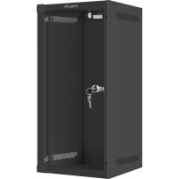 Szafa Instalacyjna Rack Wisząca 10" 12u 280x310 Czarna Lanberg Flat Pack