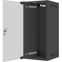 Szafa Instalacyjna Rack Wisząca 10" 12u 280x310 Czarna Lanberg Flat Pack