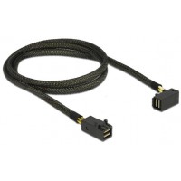 Kabel SAS Mini HD SFF-8644(M)->SFF-8643(M) 100cm Kątowy Delock