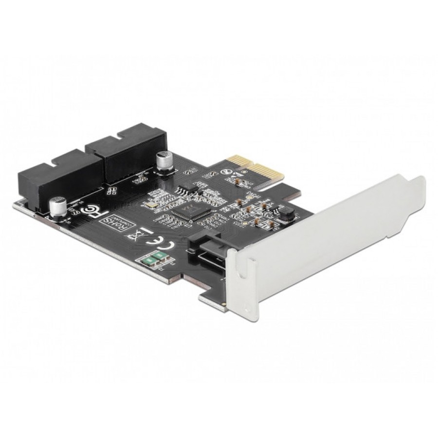 Karta PCI Express->USB 3.0 2-Port Pin Header Internal+ Śledź Low Profile Delock