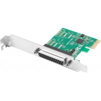 Karta PCI Express LPT (DB25) X1 Lanberg + Śledź Low Profile