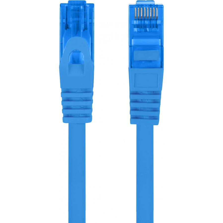 Patchcord Kat.6a S/FTP Lszh CCA 0.5m Niebieski Fluke Passed Lanberg