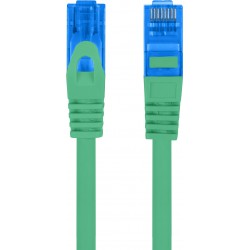 Patchcord Kat.6a S/FTP Lszh CCA 0.5m Zielony Fluke Passed Lanberg