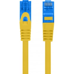 Patchcord Kat.6a S/FTP Lszh CCA 0.5m Żółty Fluke Passed Lanberg