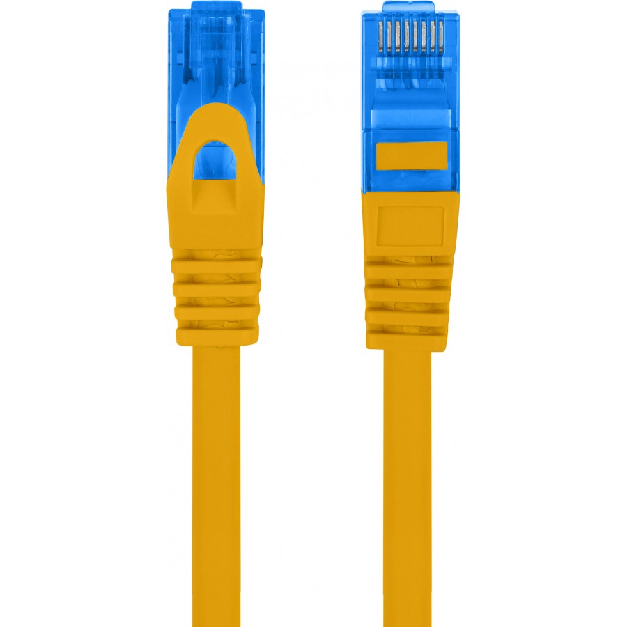 Patchcord Kat.6a S/FTP Lszh CCA 0.5m Pomarańczowy Fluke Passed Lanberg