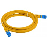 Patchcord Kat.6a S/FTP Lszh CCA 0.5m Pomarańczowy Fluke Passed Lanberg