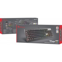 Klawiatura Dla Graczy Genesis Thor 300 RGB Mechaniczna Podświetlenie RGB Outemu Red