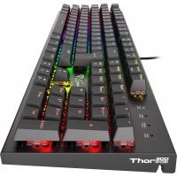 Klawiatura Dla Graczy Genesis Thor 300 RGB Mechaniczna Podświetlenie RGB Outemu Red