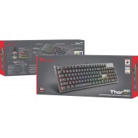 Klawiatura Dla Graczy Genesis Thor 300 RGB Cz/Sk Layout Mechaniczna Podświetlenie RGB Outemu Red