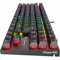 Klawiatura Dla Graczy Genesis Thor 300 TKL RGB Mechaniczna Podświetlenie RGB Outemu Red