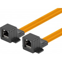 Adapter Złączka Sieciowa Przelotka Okienna RJ45 Kat.5e 17cm Lanberg