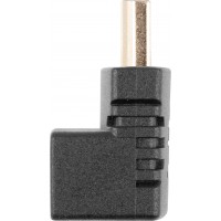 Adapter HDMI(M)->HDMI(F) Kątowy Dół Czarny Lanberg