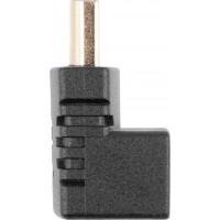 Adapter HDMI(M)->HDMI(F) Kątowy Góra Czarny Lanberg