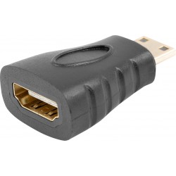 Adapter HDMI(F)->HDMI Mini(M) Czarny Lanberg