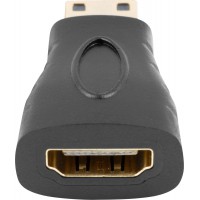 Adapter HDMI(F)->HDMI Mini(M) Czarny Lanberg