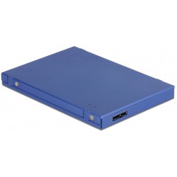 Obudowa SSD Zewnętrzna Delock MSATA+M.2 2.5" USB 3.1 Micro-B USB Czarna