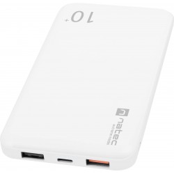 Power Bank Natec Extreme Media Trevi Pro 10000mAh 2x USB-A + 1x USB-C 18W Biały Quick Charge 3.0