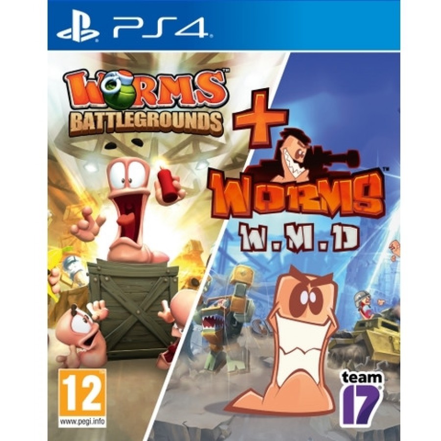 Gra Worms Battlegrounds+Worms W.M.D. PS4