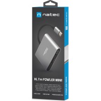 Multi Port Natec Fowler Mini USB-C Pd, USB 3.0, HDMI 4k