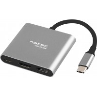 Multi Port Natec Fowler Mini USB-C Pd, USB 3.0, HDMI 4k