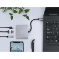 Multi Port Natec Fowler Mini USB-C Pd, USB 3.0, HDMI 4k