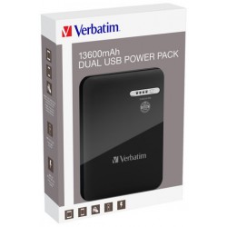 Power Bank Verbatim 13600mAh 2x USB-A + 1x Micro USB Czarny