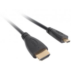 Kabel HDMI(M)->HDMI Micro(M) V1.4 1.8m 4k 3d Czarny Lanberg