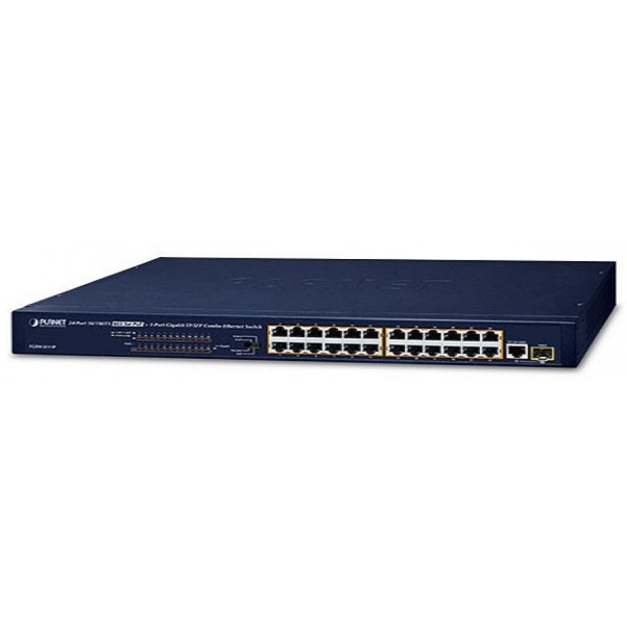 Switch Planet Fgsw-2511p 24x 100base-Tx Poe/1x 1Gb Tp/Sfp Combo Fast Ethernet