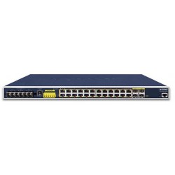 Switch Planet Igs-6325-24p4s 24x 1Gb Base-T Poe/4x Sfp Zarządzalny L3 Przemysłowy Gigabit Ethernet