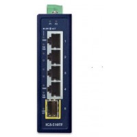 Switch Planet Igs-510tf 4x 1Gb Base-T/1x 1Gb Sfp Przemysłowy Gigabit Niezarządzalny