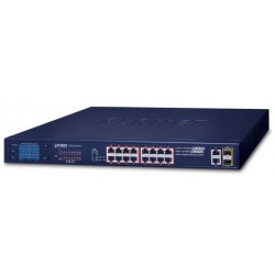 Switch Planet Fgsw-2022vhp 12x 100base-Tx Poe/4x 100base-Tx Ultra Poe/2x 1Gb Tp/2x 1Gb Sfp LCD