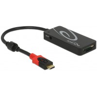 Hub USB-C 3.1 Delock 3-Porty+2x Czytnik SD 15cm Czarny