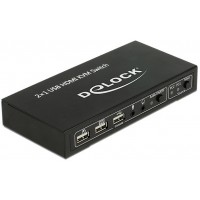 Switch KVM Delock 2x HDMI USB+Audio Pc/Mac