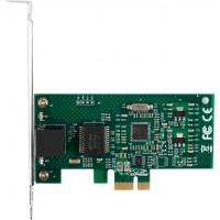 Karta Sieciowa Lanberg PCI-E 1x RJ45 1Gb Intel + Śledź Low Profile